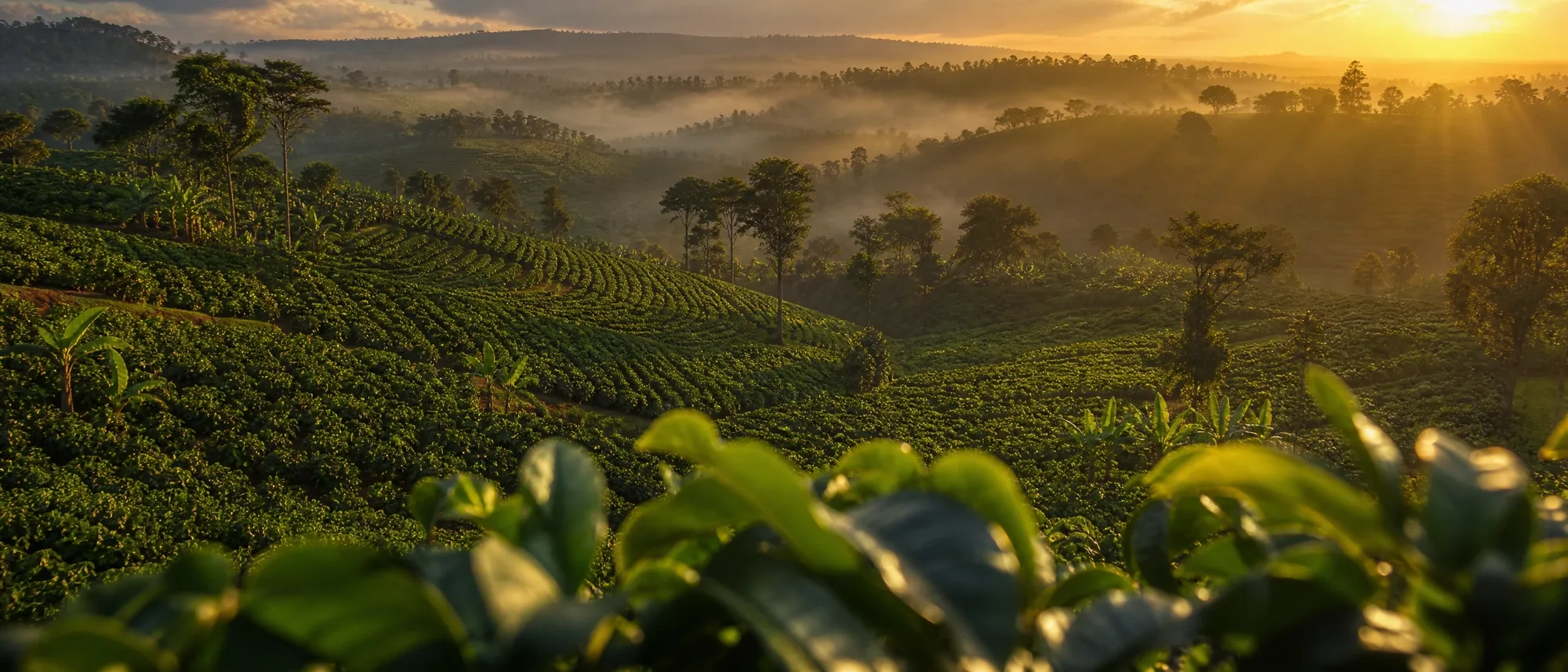 Agricultural landscape in Uganda